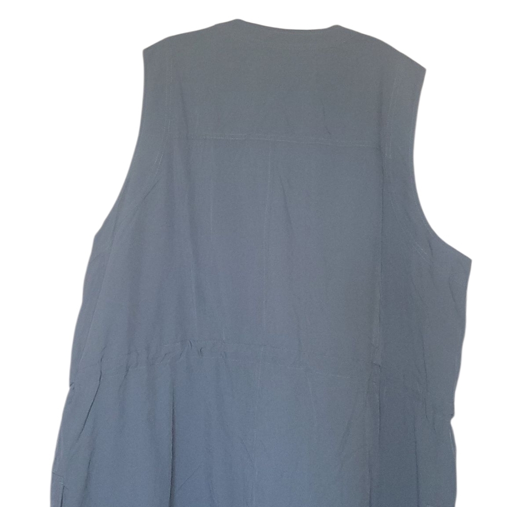 Olive Sleeveless Zip-Up Stretchtech Romper Size 4X - Picture 3 of 4